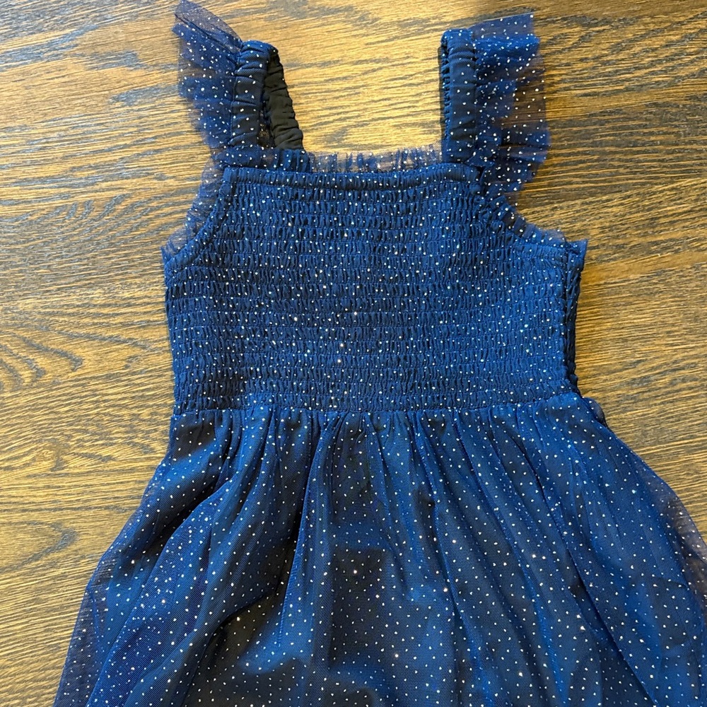 J. Crew Factory Midnight Blue Glitter Dress